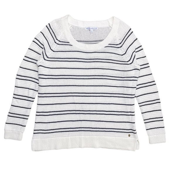 Southern Tide Sweaters - Southern Tide Sweater Large Smugglers Cove Beach Surf Light Stripe Knit Pullover